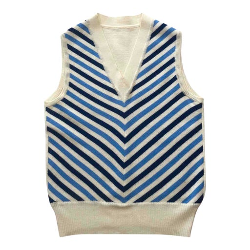 Pull sans manches en laine