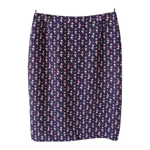 Silk mini skirt