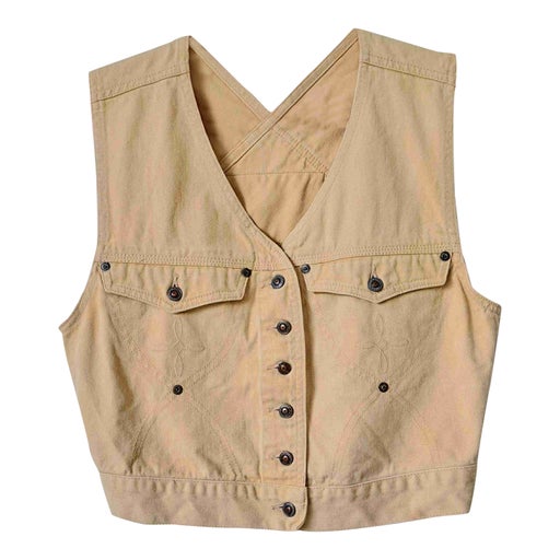 Sleeveless denim vest