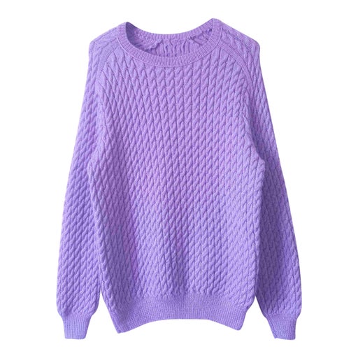 Cable wool sweater