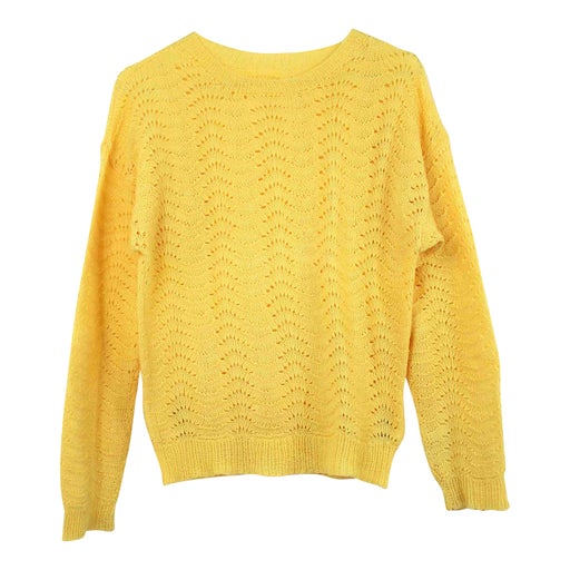 80's open knit sweater