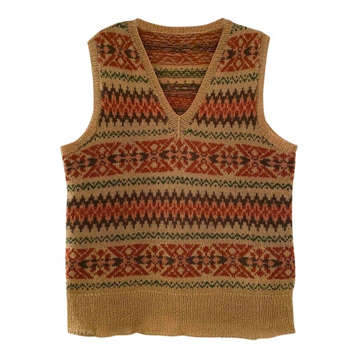 Pull sans manches en laine