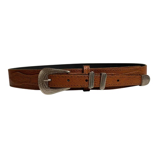 Western leather belt
