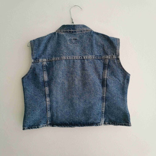 Sleeveless denim vest