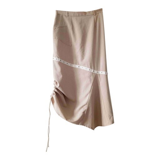 Long striped skirt