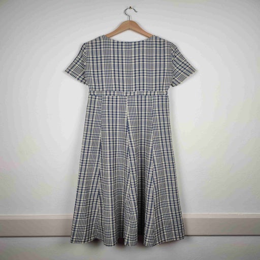 Checked long dress