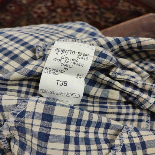 Checked long dress