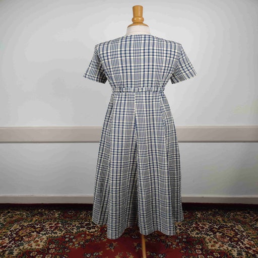 Checked long dress