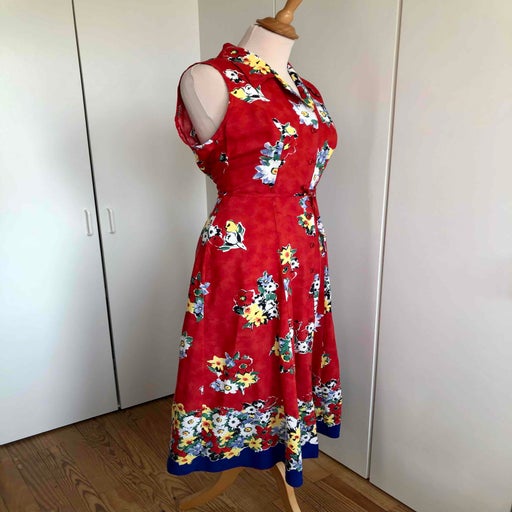 Floral shirt dress