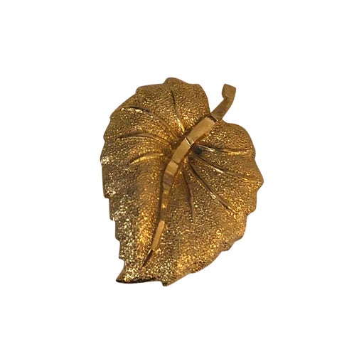 leaf brooch