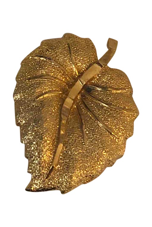 leaf brooch