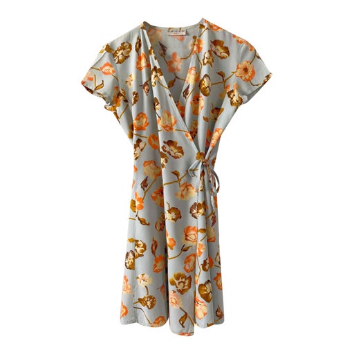 Robe portefeuille à fleurs