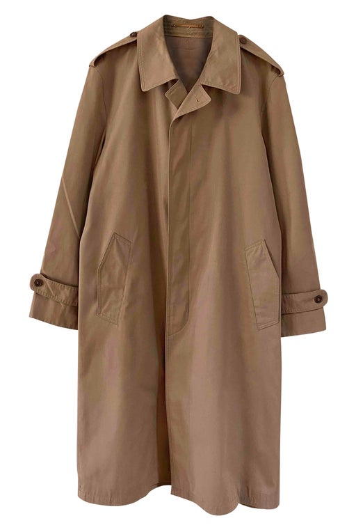 70's cotton trench coat
