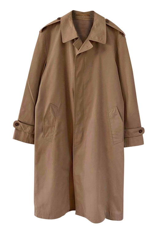 70's cotton trench coat