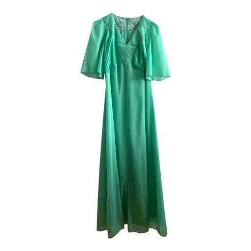 Robe longue plissée