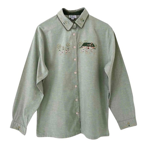 Embroidered cotton shirt
