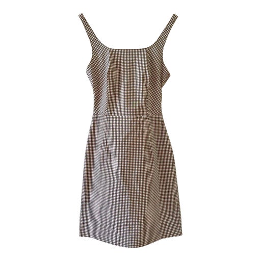 Backless gingham dress