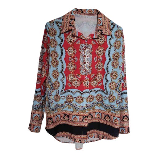 Blouse with baroque patterns