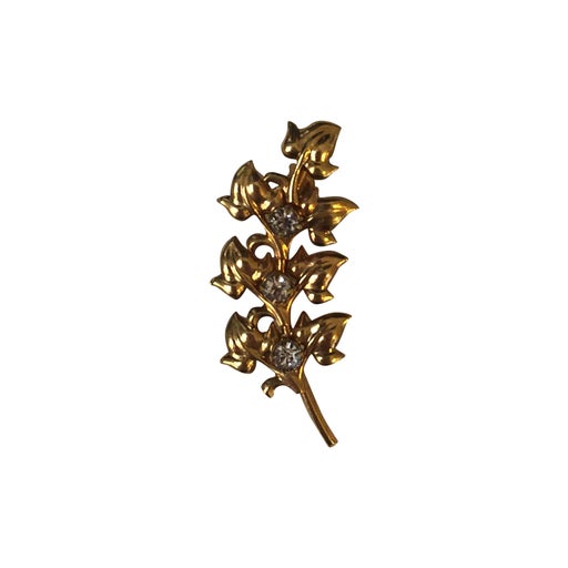 Vine leaf brooch