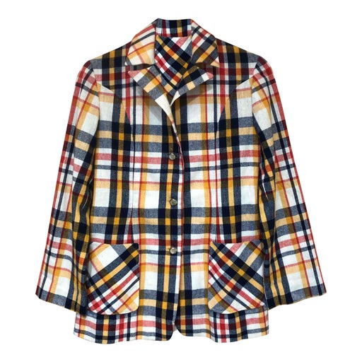 Checked blazer