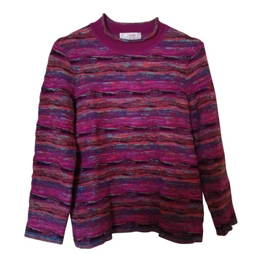 Pull rayé en maille