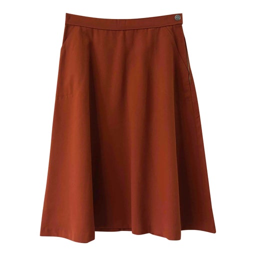 Cotton trapeze skirt