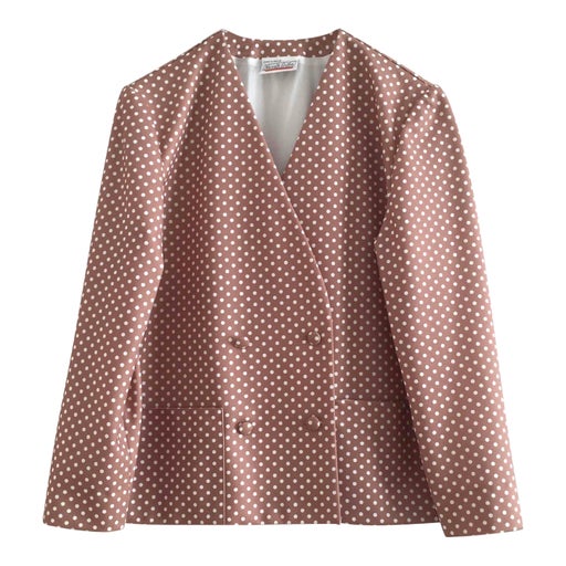 Polka dot blazer