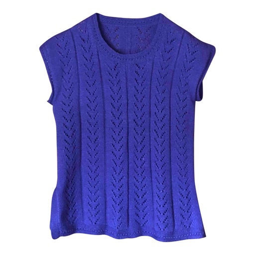 Pull sans manches en maille