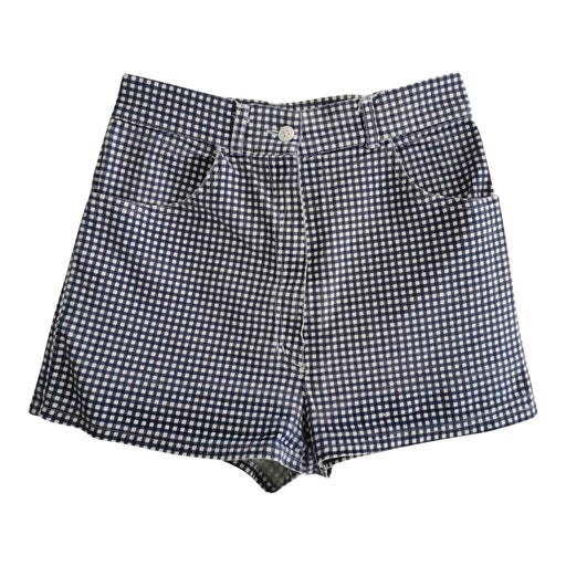 Gingham mini shorts