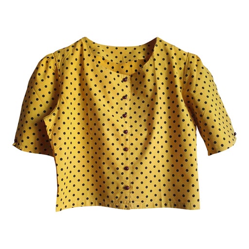 Polka dot crop top
