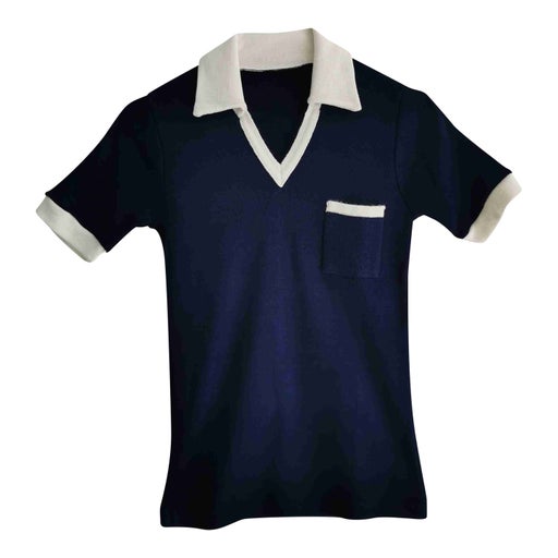 Knitted polo top