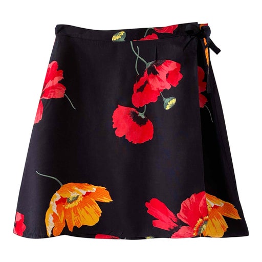 Floral wrap skirt
