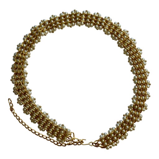 Chain and pearl belt