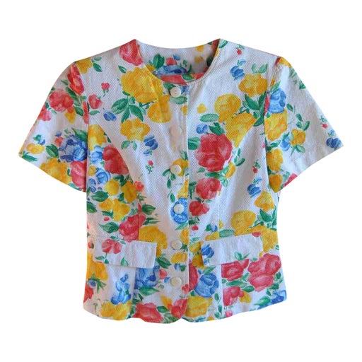Blouse à fleurs