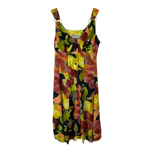 Robe boutonnée à fleurs 