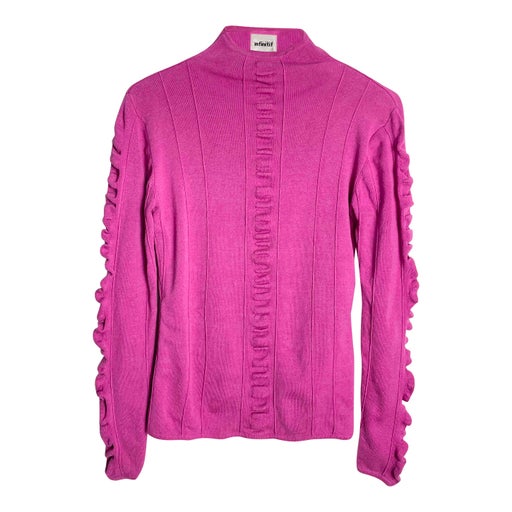 Gathered knit jumper