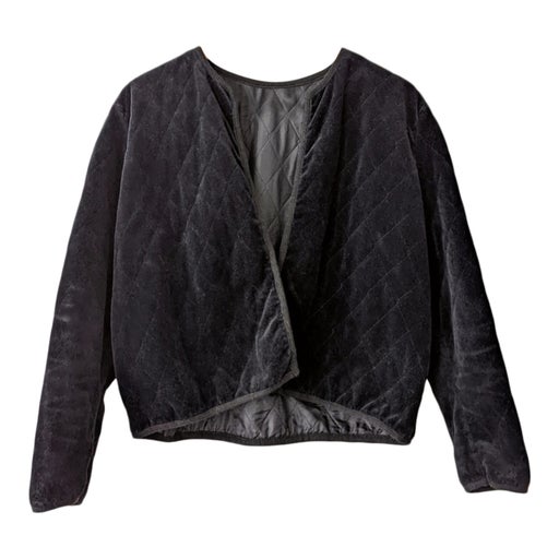 Quilted velvet jacket