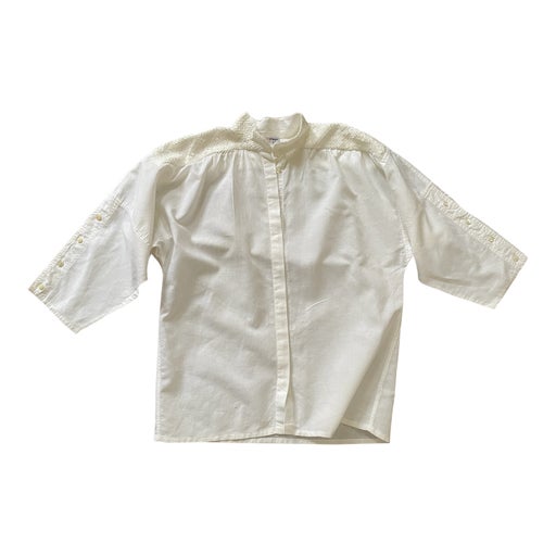 Blouse en lin et sequins