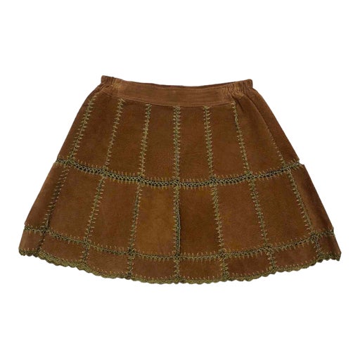 Suede skirt