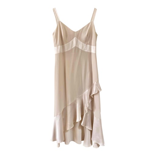 Satin Ruffle Dress