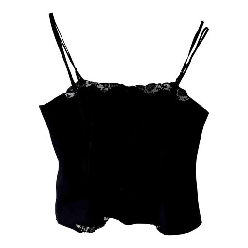 Satin camisole with lace