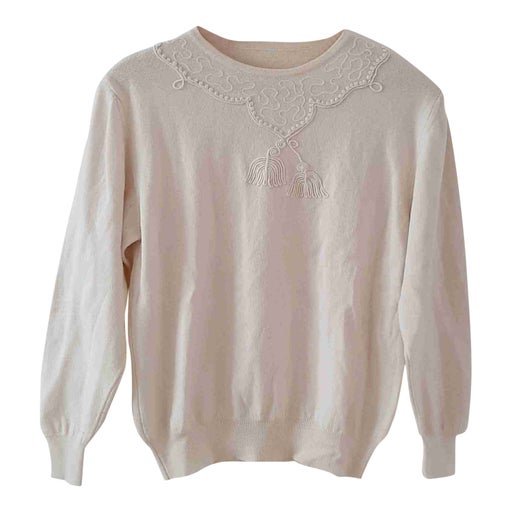 Pull brodé en laine