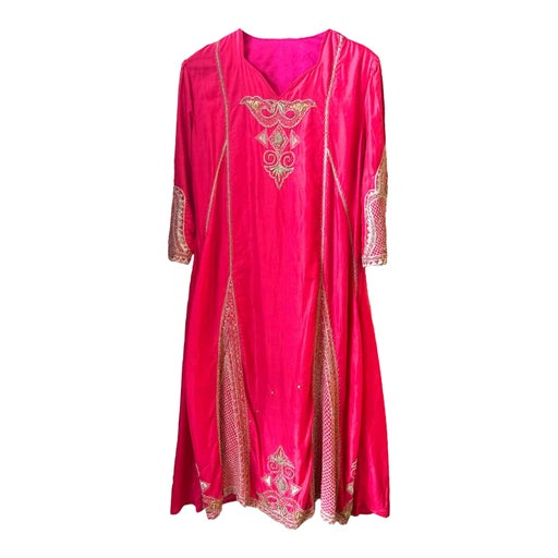 Long silk dress