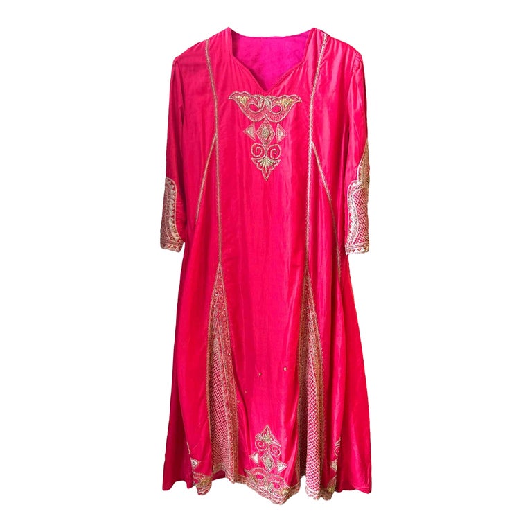 Long silk dress