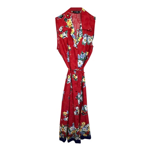 Floral shirt dress