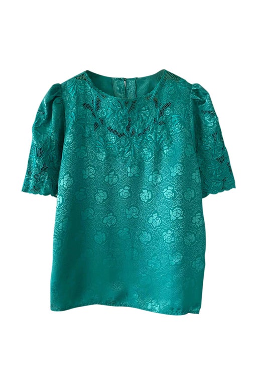 Satin damask blouse