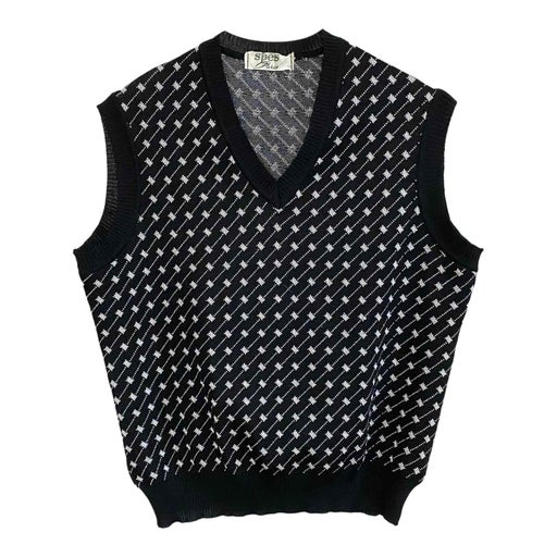 Pull sans manches à rayures