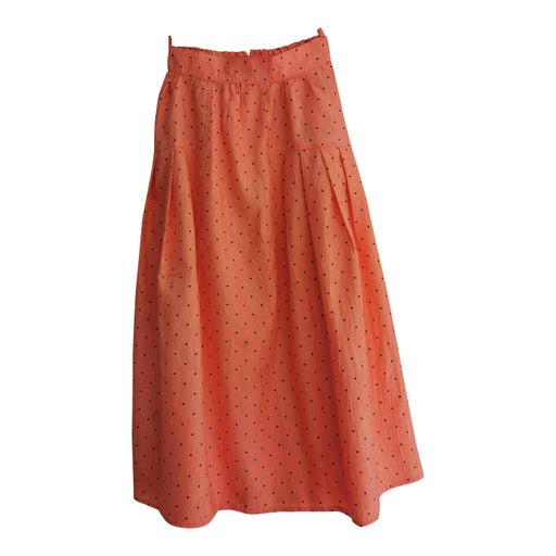 Long silk skirt