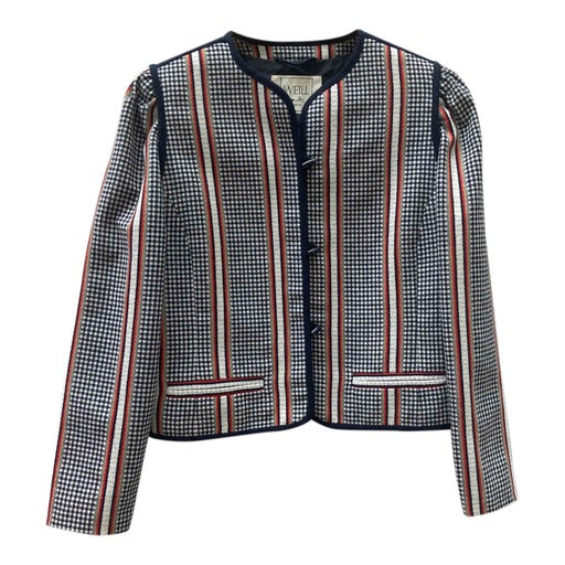 Striped gingham jacket