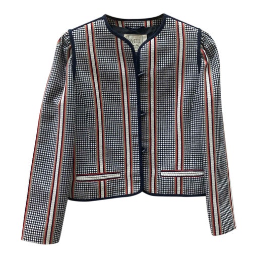 Striped gingham jacket